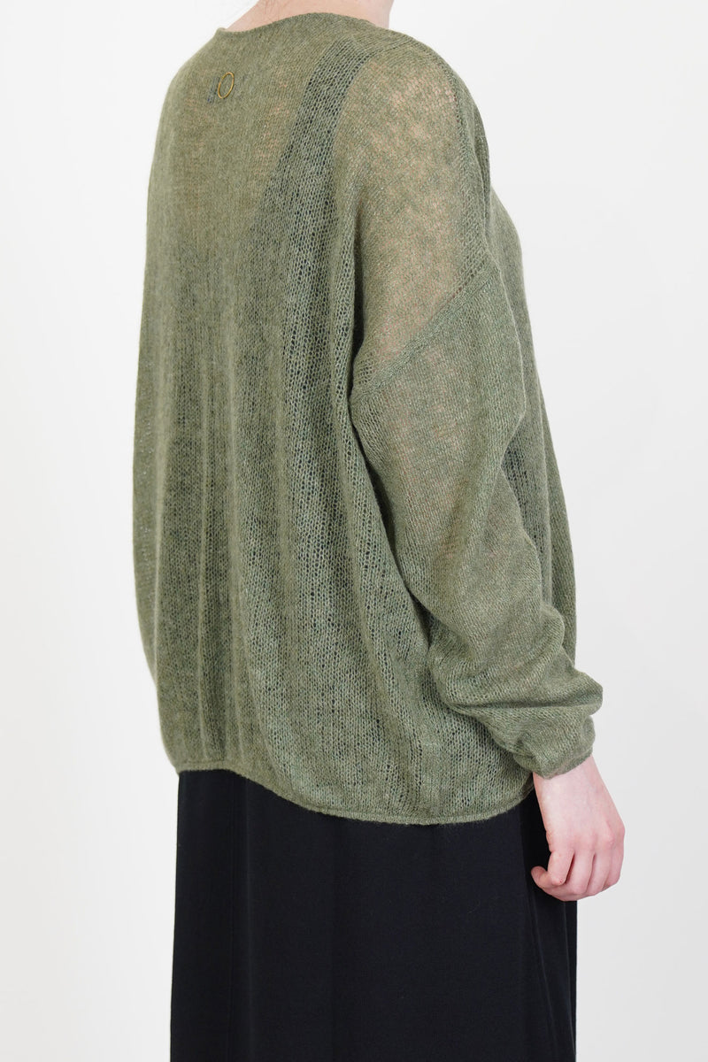 amaiti open cardigan fern