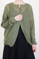 amaiti open cardigan fern