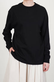 loose fit ls t-shirt black