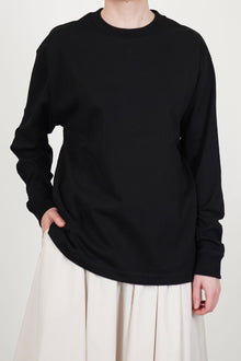 loose fit ls t-shirt black