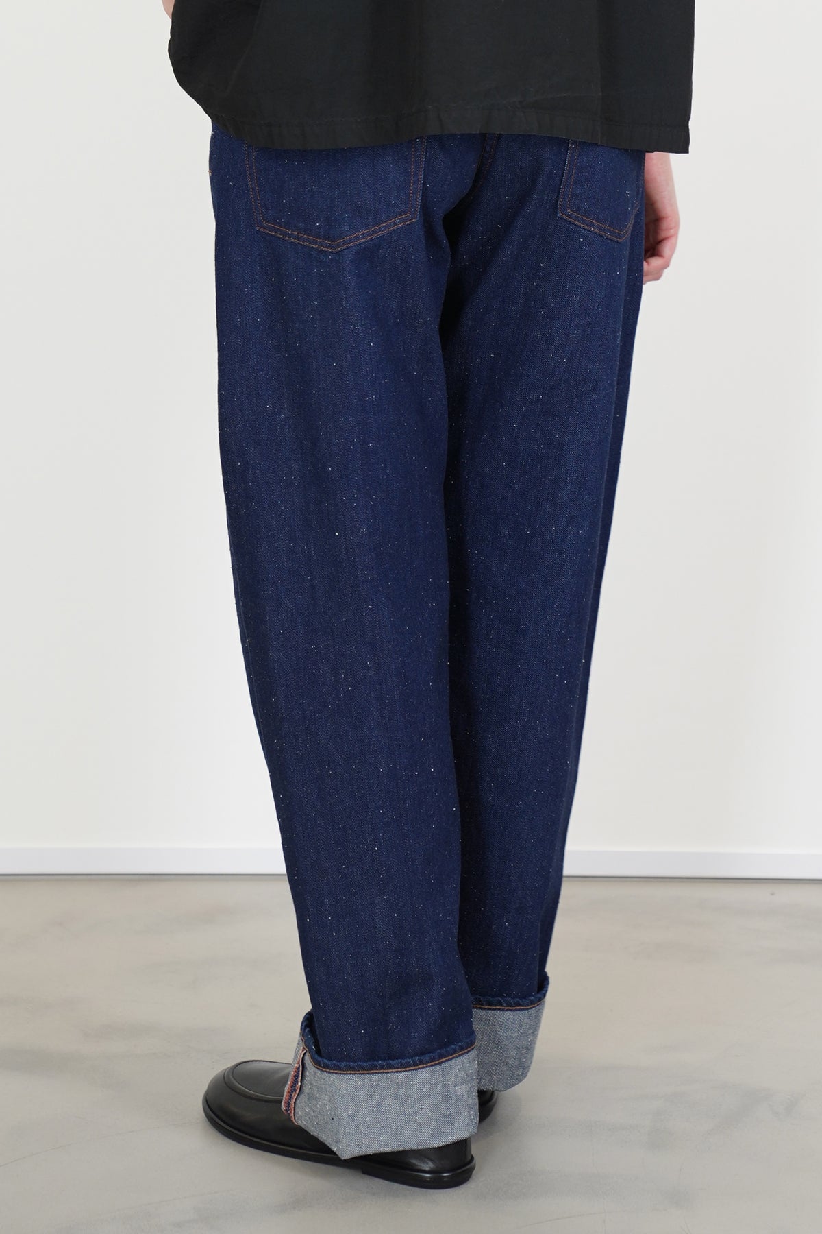 c.t.l. wide straight denim pants washed indigo