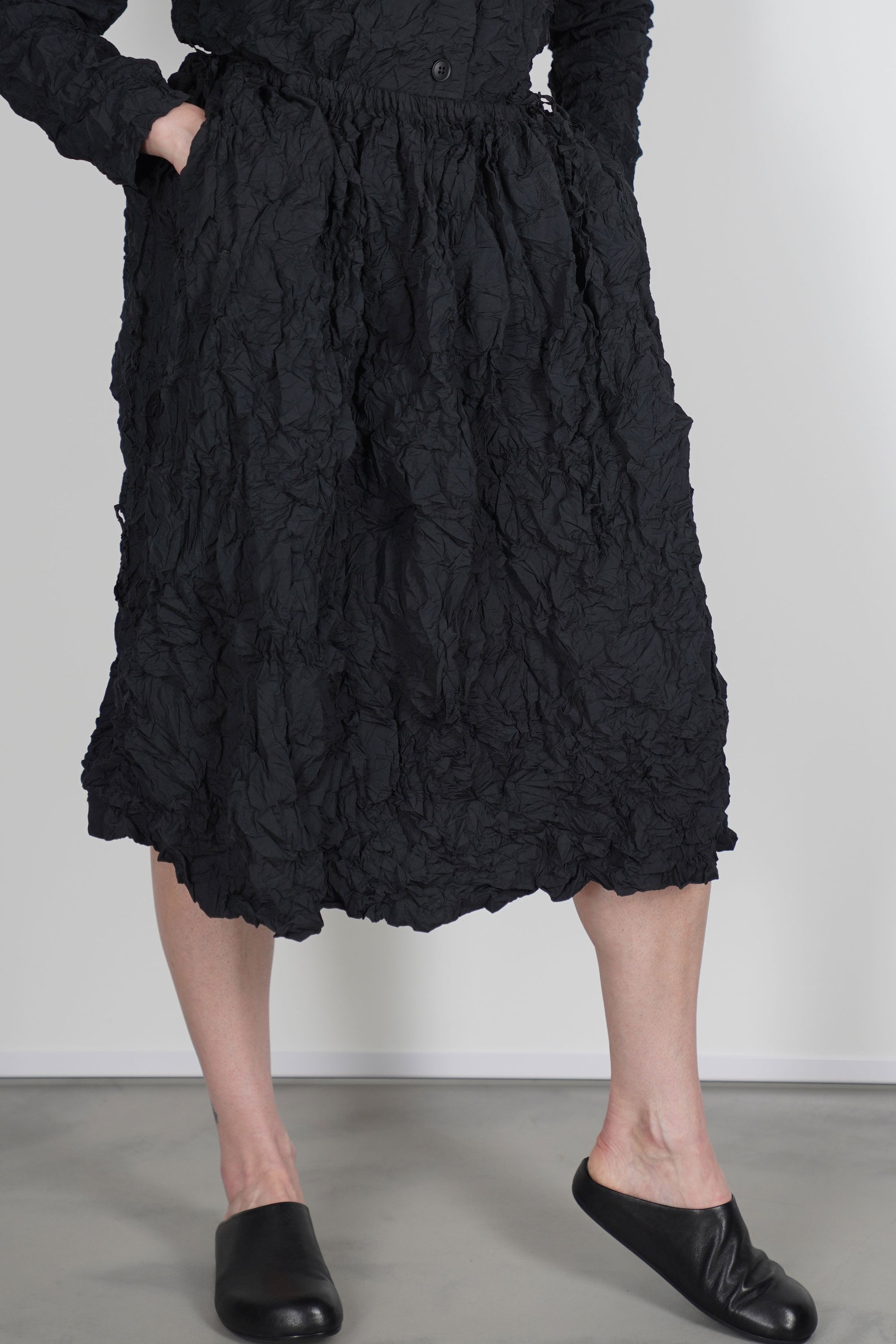 skirt crinkora black 7003