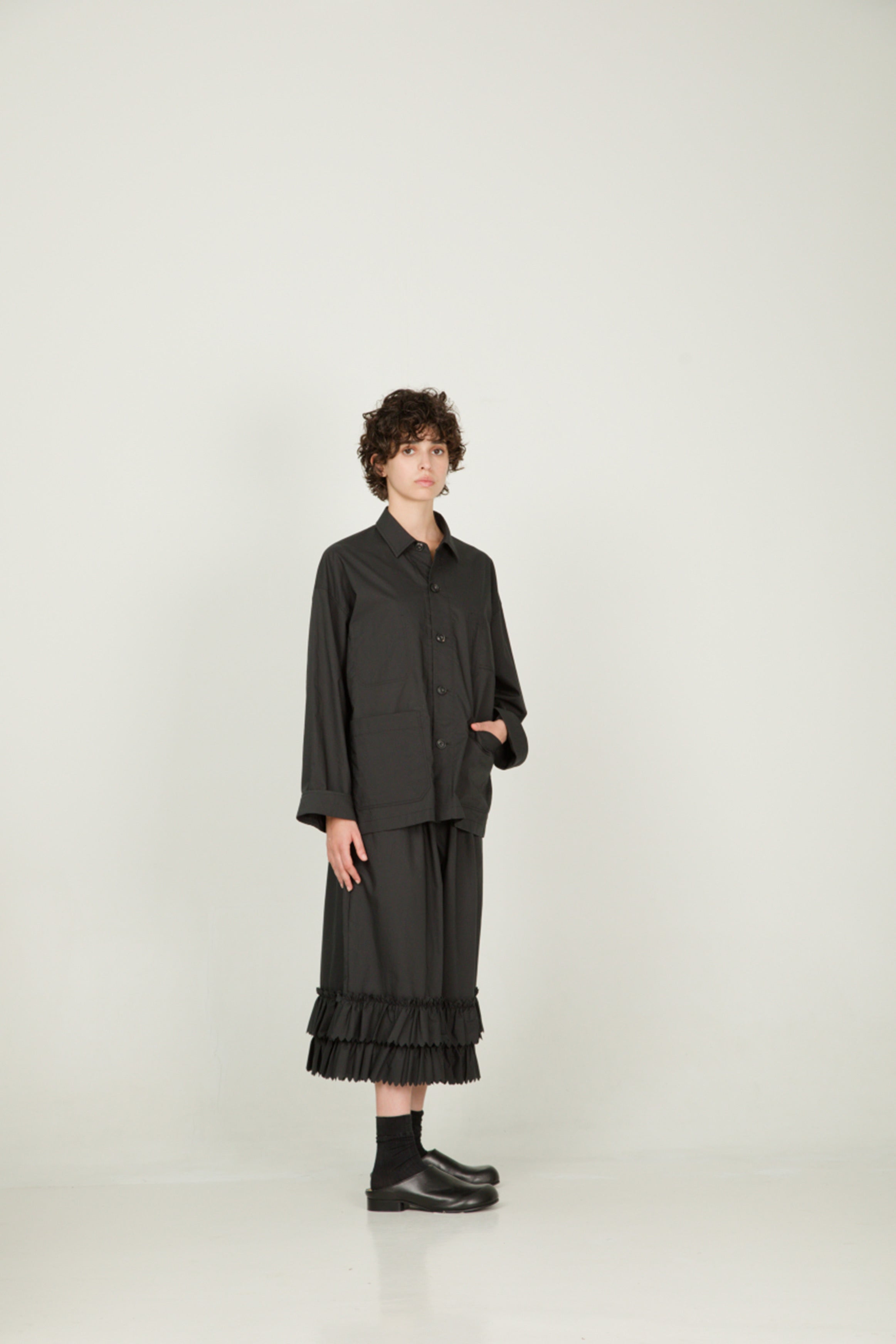 jude jacket rounded buttons black