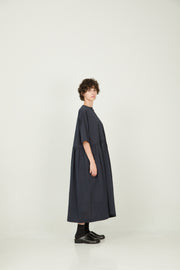 dress romy dark navy thin stripes