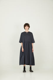 dress romy dark navy thin stripes