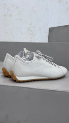 leather sneakers flint off-white