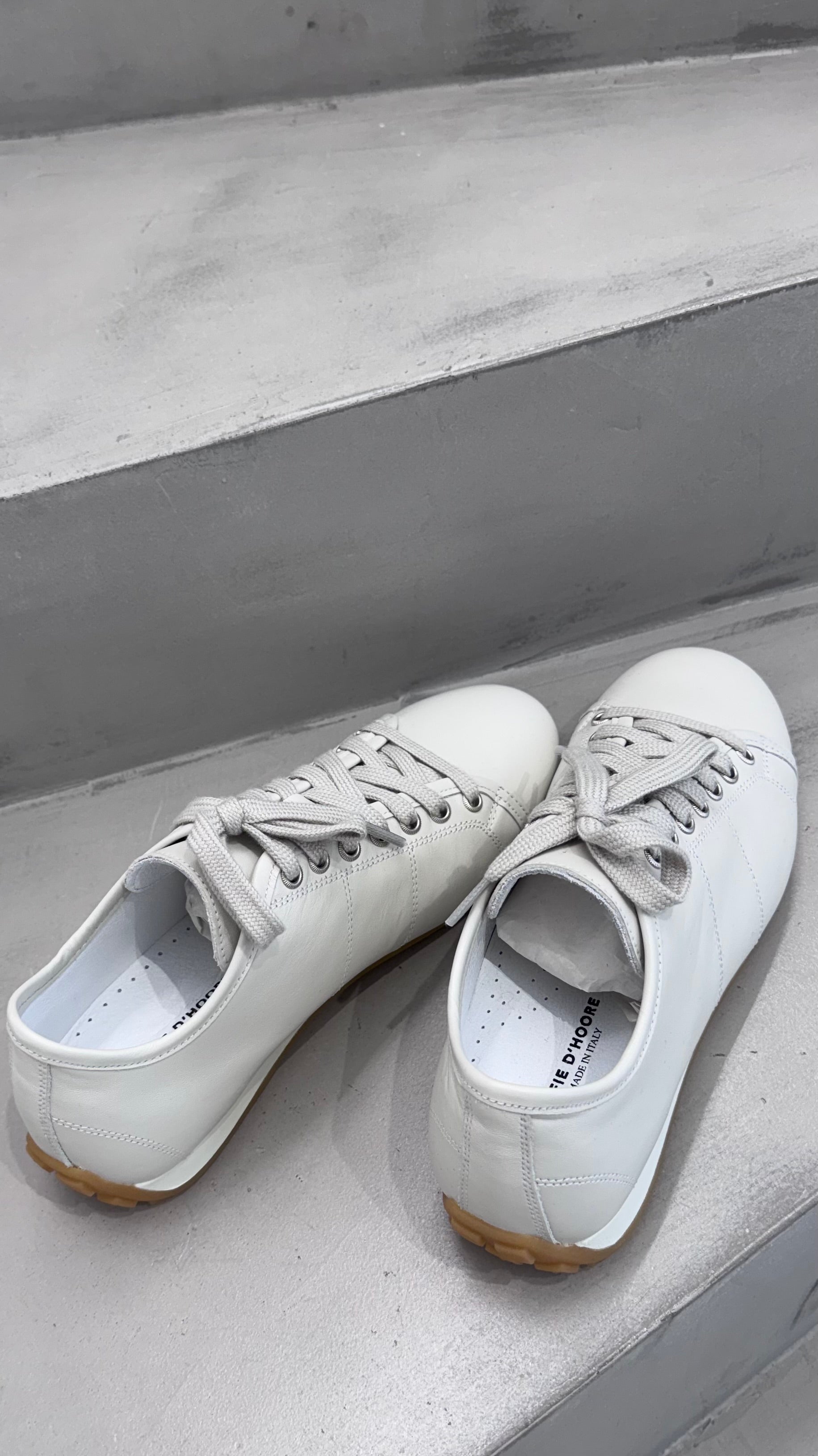 leather sneakers flint off-white