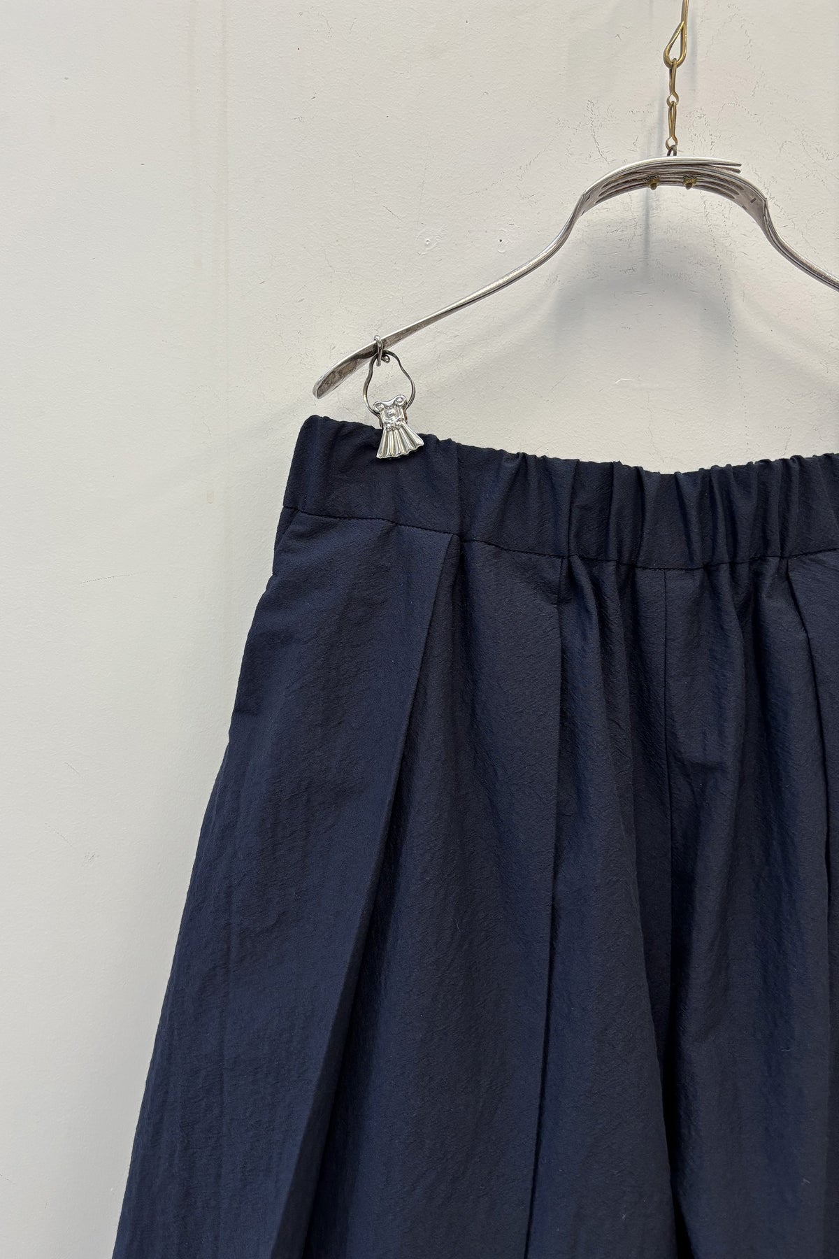 polly pant wool cotton dark navy