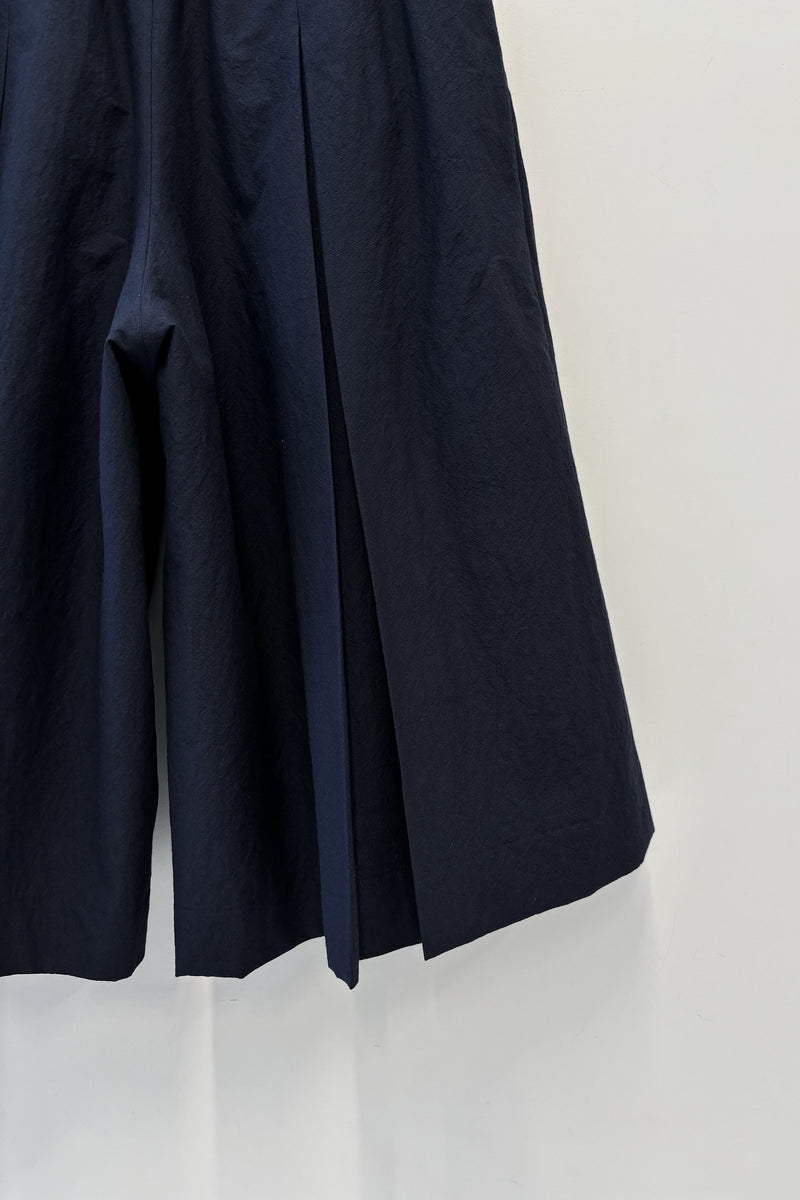 polly pant wool cotton dark navy