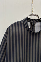shirt sylvain grey x black stripe