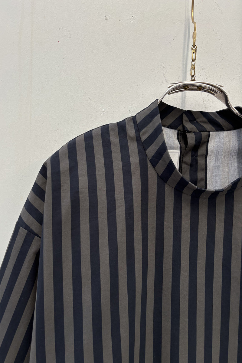 shirt sylvain grey x black stripe