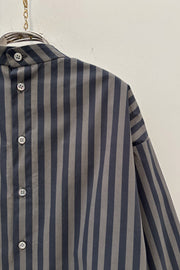 shirt sylvain grey x black stripe