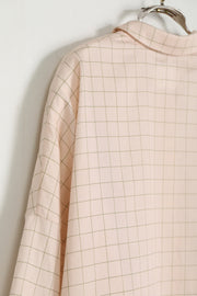 shirt brigitte peach x green check