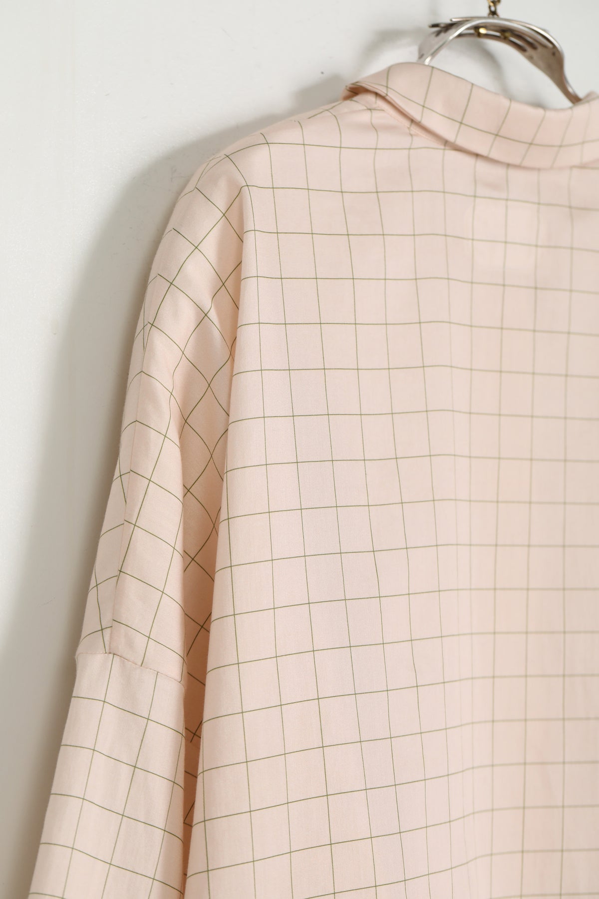 shirt brigitte peach x green check