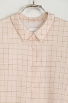 shirt brigitte peach x green check