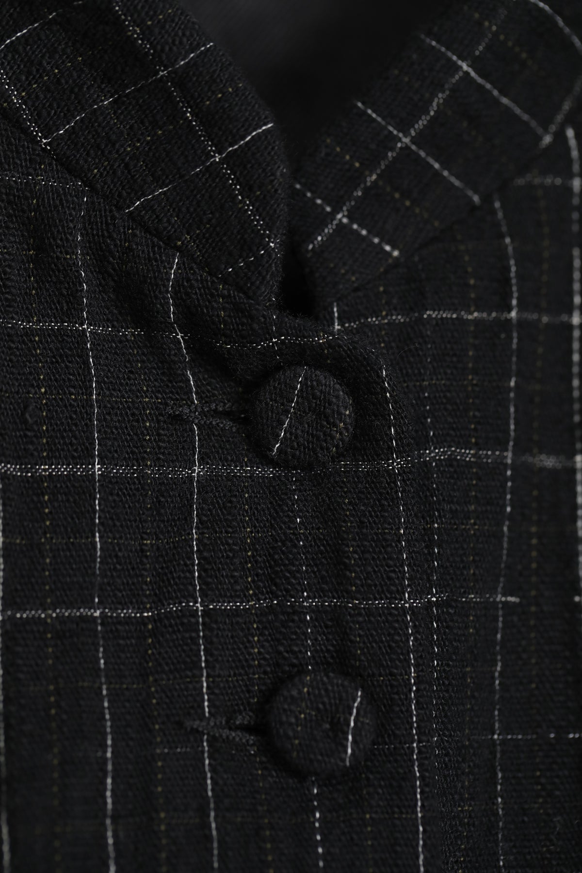 jacket jessica cotton wool chalk check black