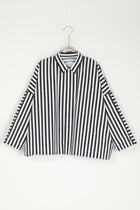 shirt brigitte white x navy stripe