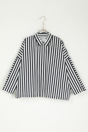 shirt brigitte white x navy stripe