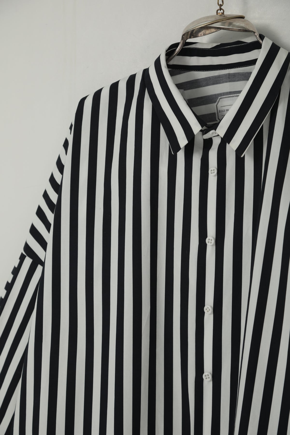 shirt brigitte white x navy stripe