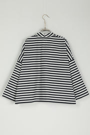 shirt brigitte white x navy stripe