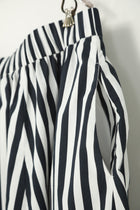 skirt sabrina white x navy stripe