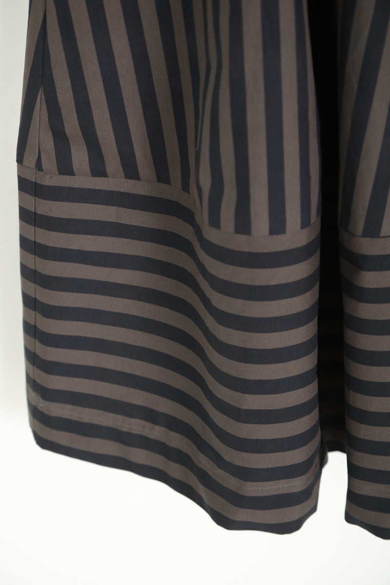 skirt sabrina grey x black stripe