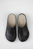 cleo mule sandals leather black