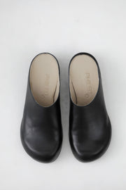 cleo mule sandals leather black