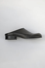 cleo mule sandals leather black