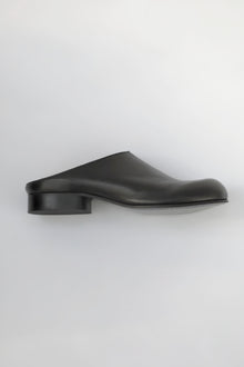 cleo mule sandals leather black