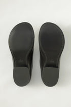 cleo mule sandals leather black