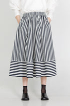 skirt sabrina grey x black stripe