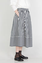skirt sabrina grey x black stripe