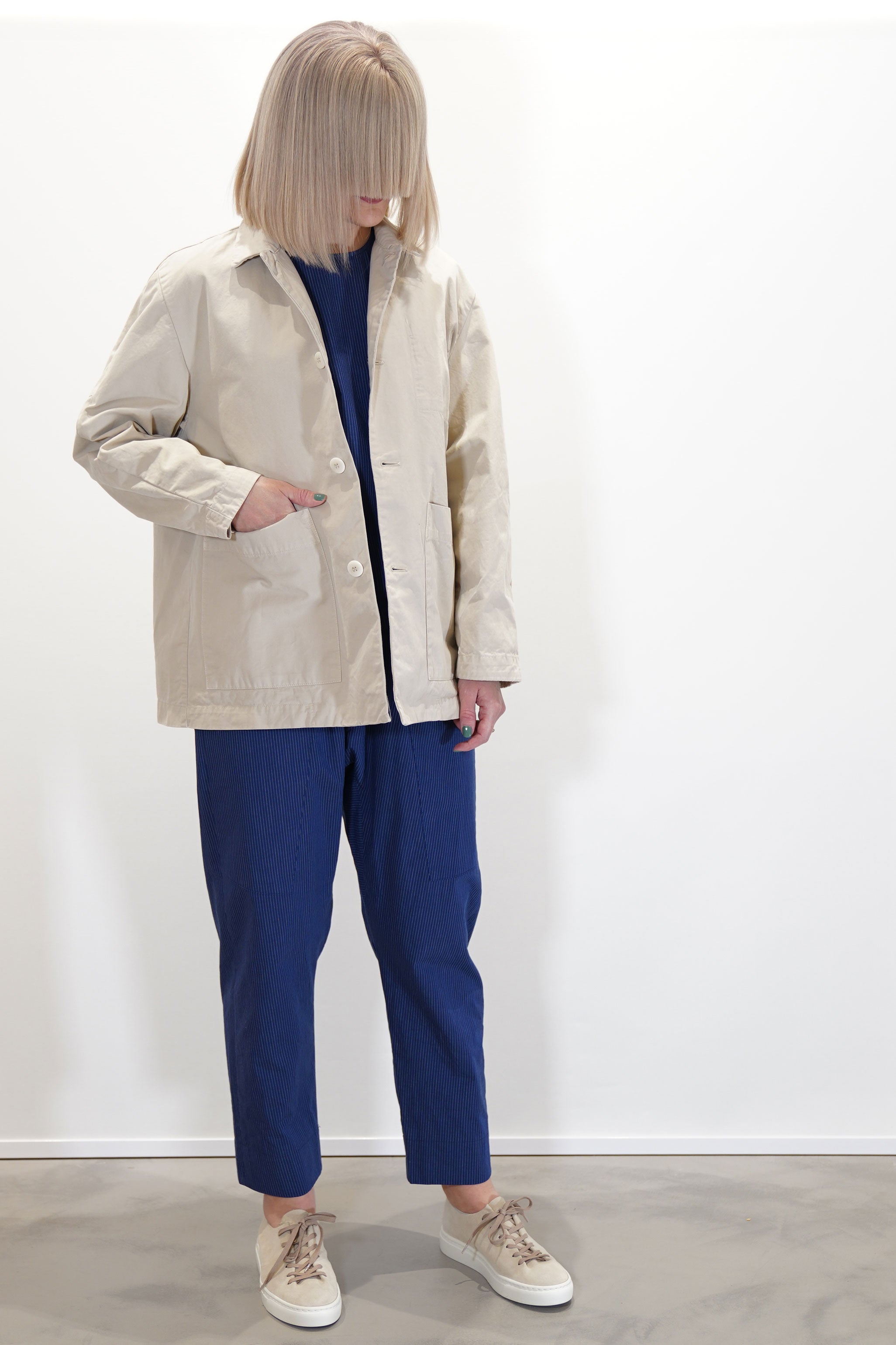 【toogood】THE MECHANIC JACKET_UMBER Oversized Workwear Unisex Mechanic Jacket 100% Cotton-Navy