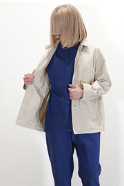 mechanic jacket work twill porridge