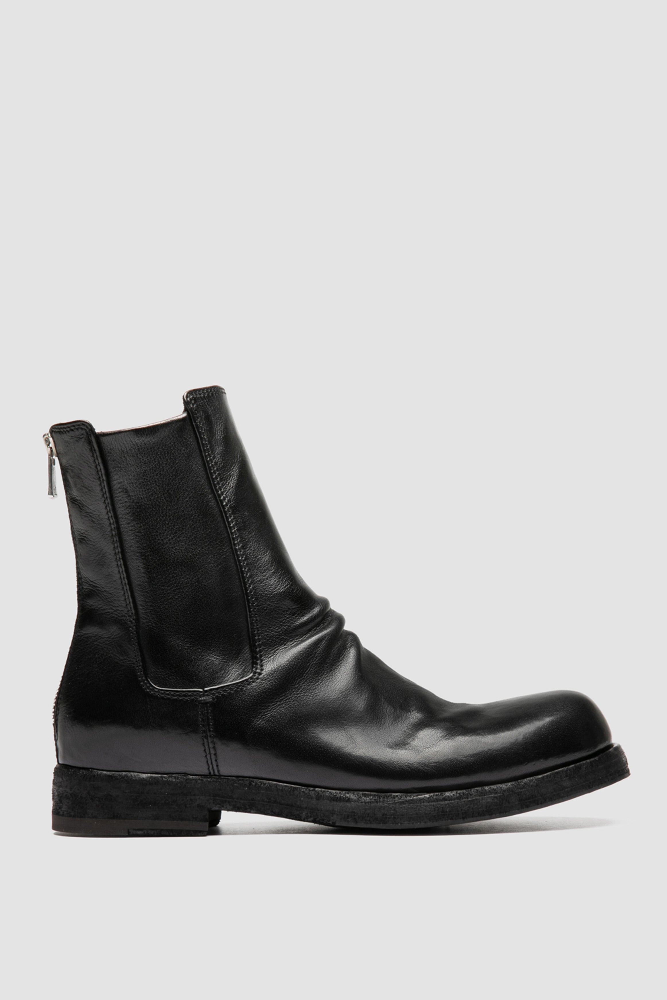 bulla dd 304 leather zip boots black