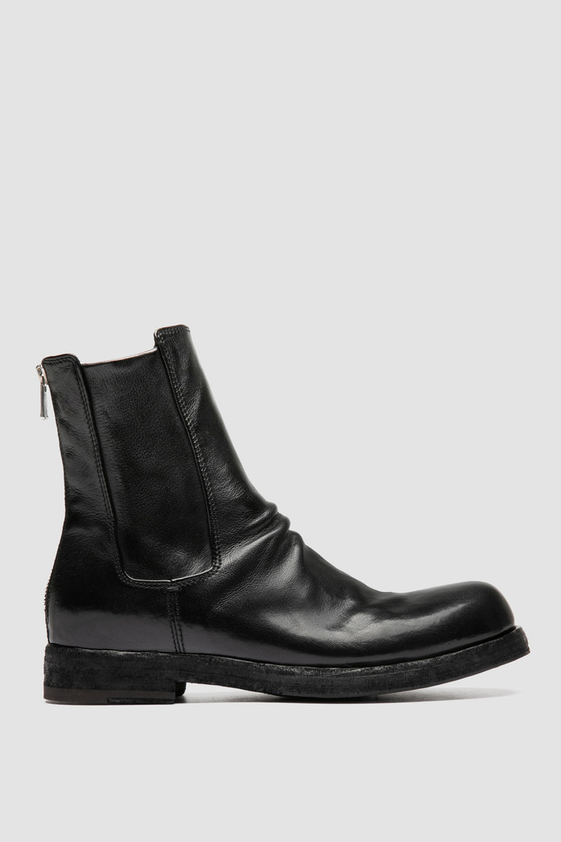 bulla dd 304 leather zip boots black