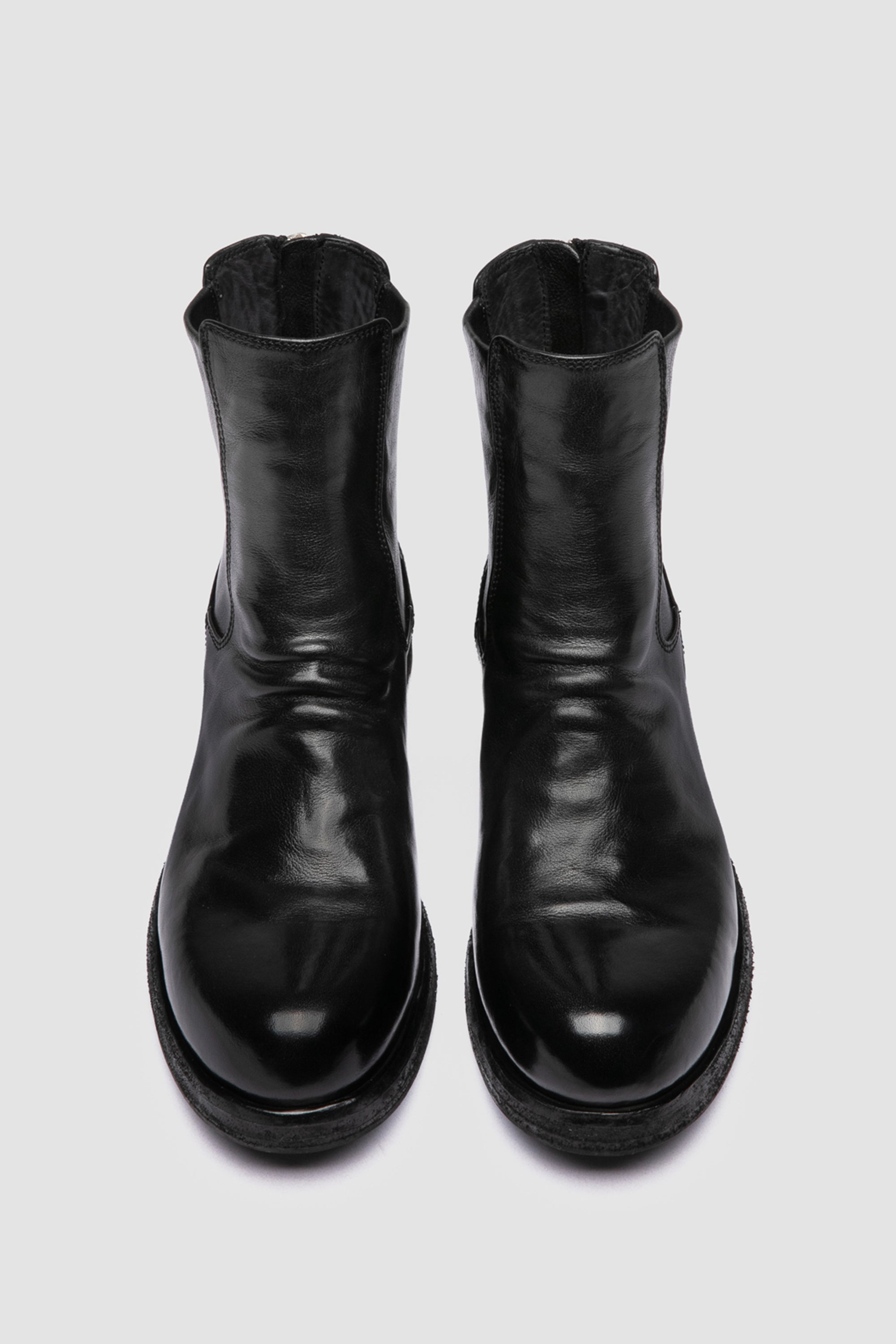bulla dd 304 leather zip boots black