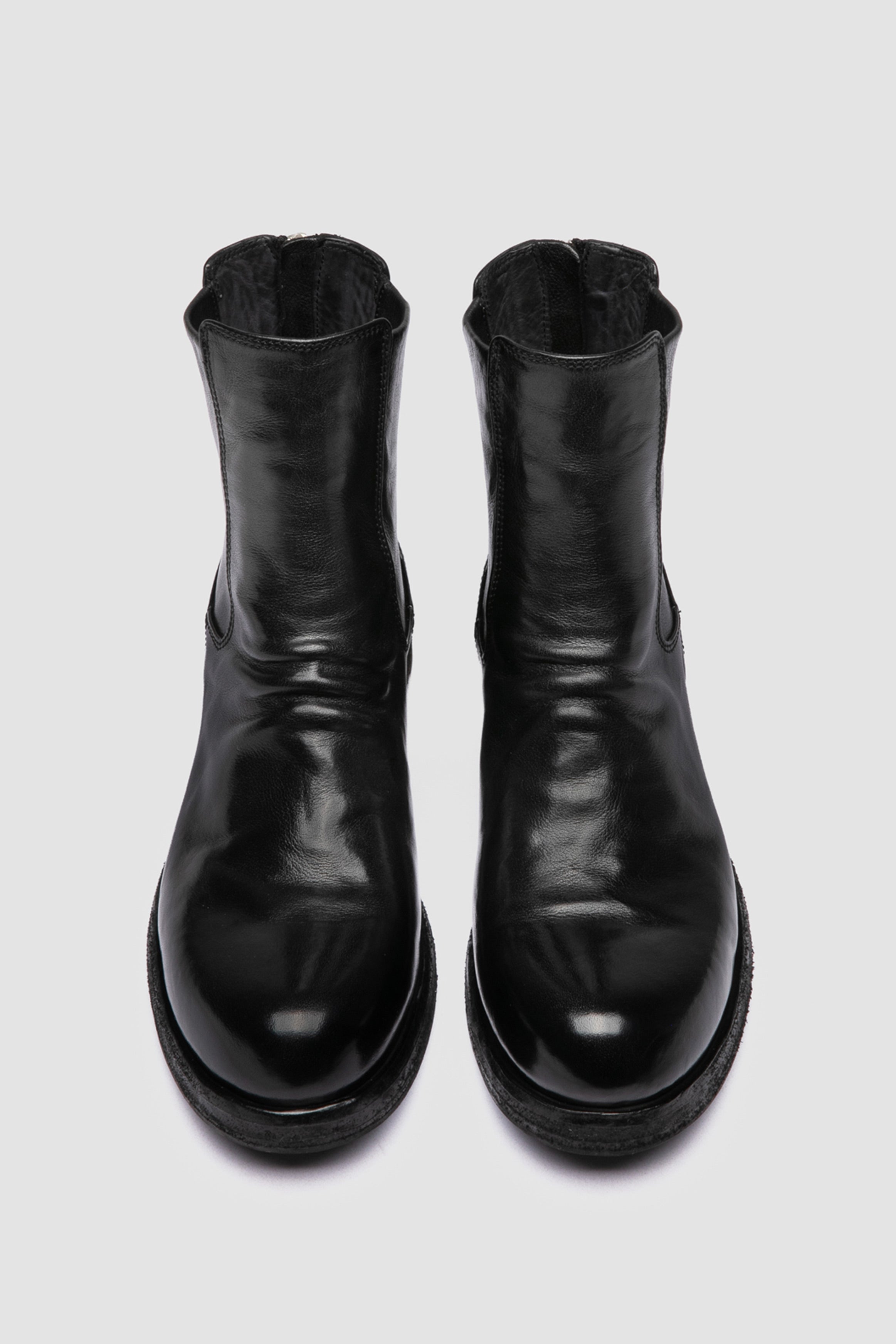 bulla dd 304 leather zip boots black