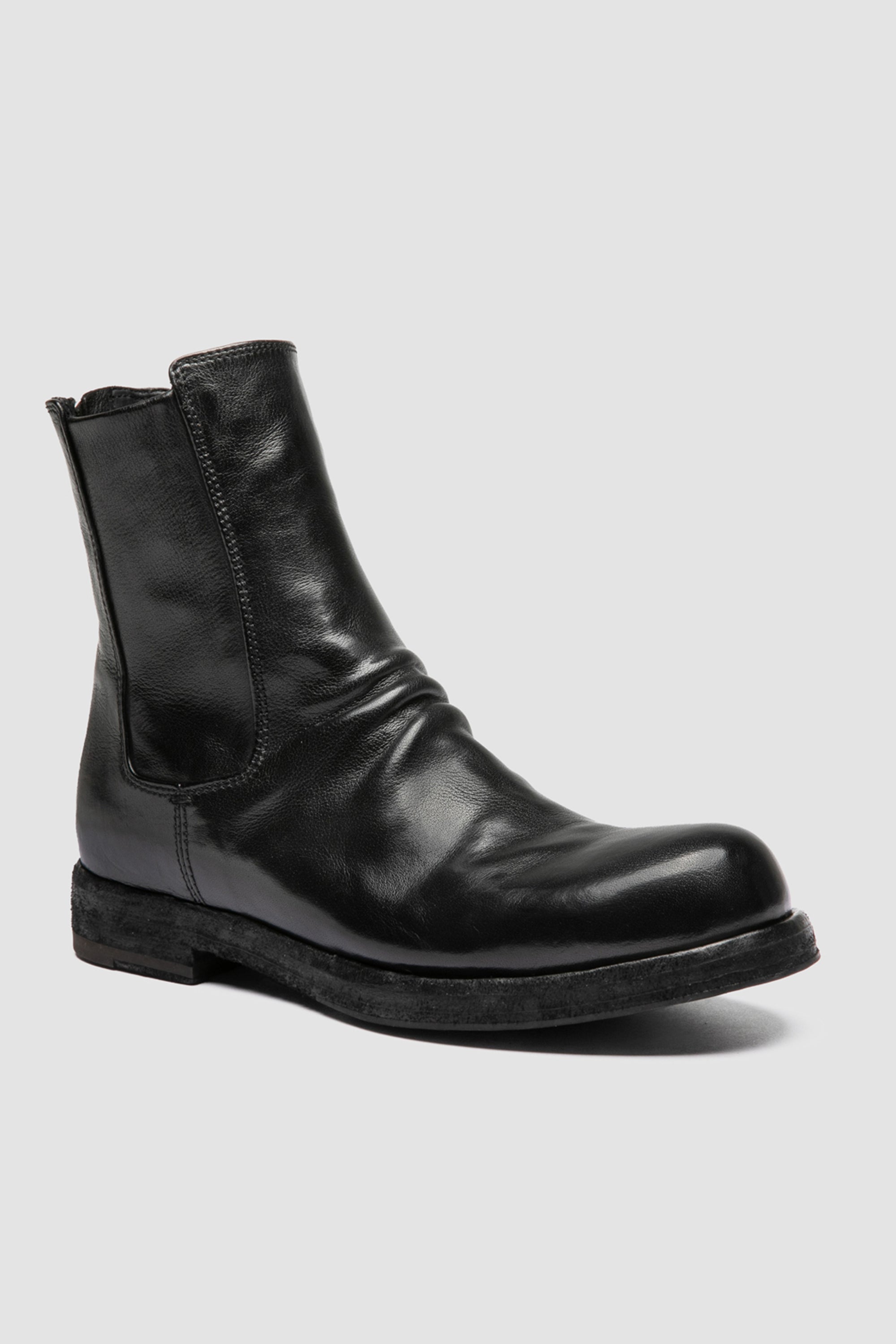 bulla dd 304 leather zip boots black