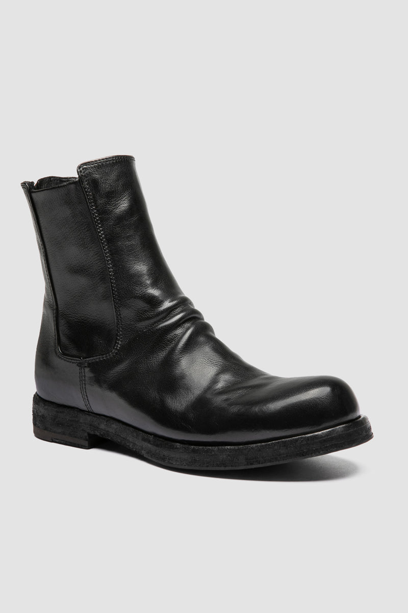 bulla dd 304 leather zip boots black