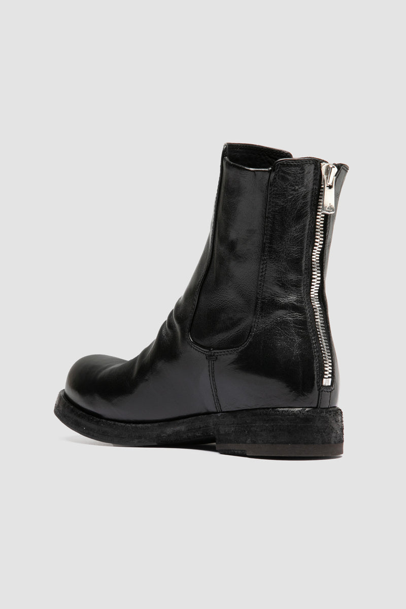 bulla dd 304 leather zip boots black