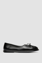 fontayne 011 leather ballerina black