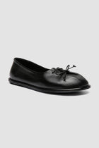 fontayne 011 leather ballerina black