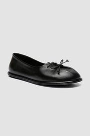 fontayne 011 leather ballerina black