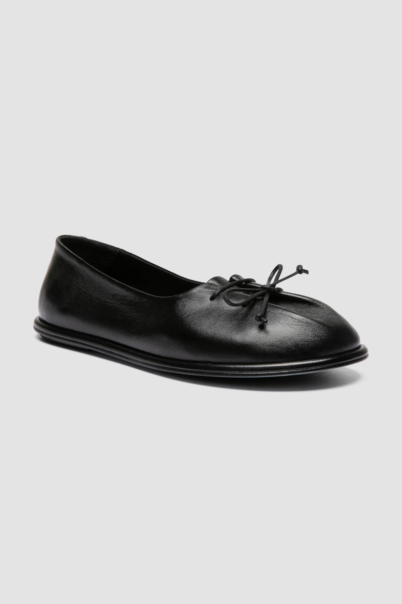 fontayne 011 leather ballerina black