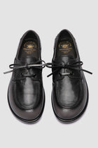 love 101 leather boat shoes black
