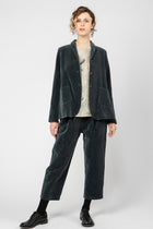 jacket velvet dark teal p1462/ts984