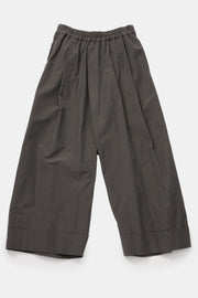 product view of toogood baker trousers cotton silk pencil elasticated waistband and voluminous proportions