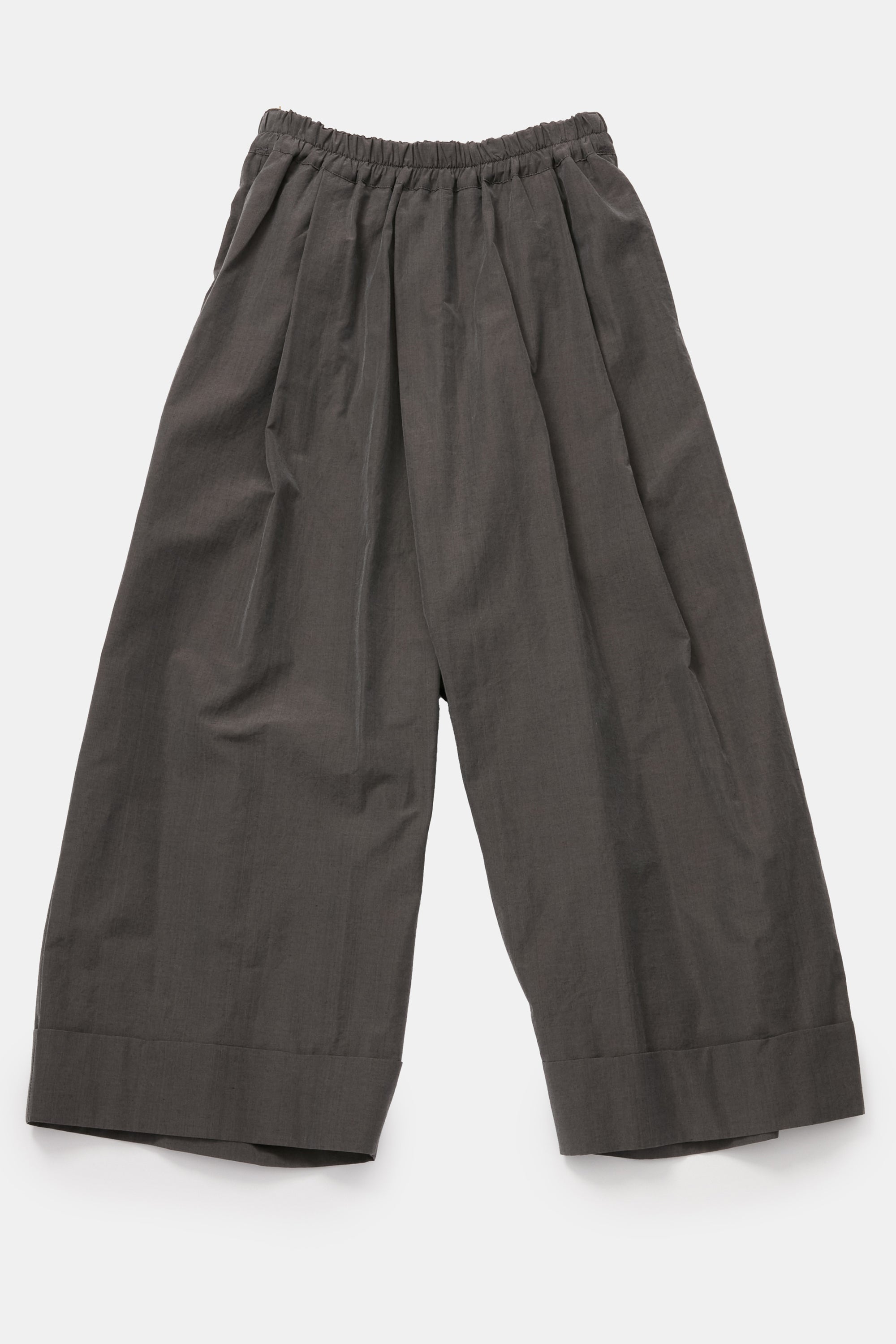 product view of toogood baker trousers cotton silk pencil elasticated waistband and voluminous proportions